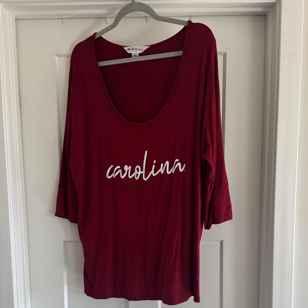 South Carolina Gamecocks Women's Long Sleeve Burgundy Tee